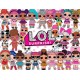 100LOLZ Foaie de zahar LOL SURPRISE DOLLS 29X20cm